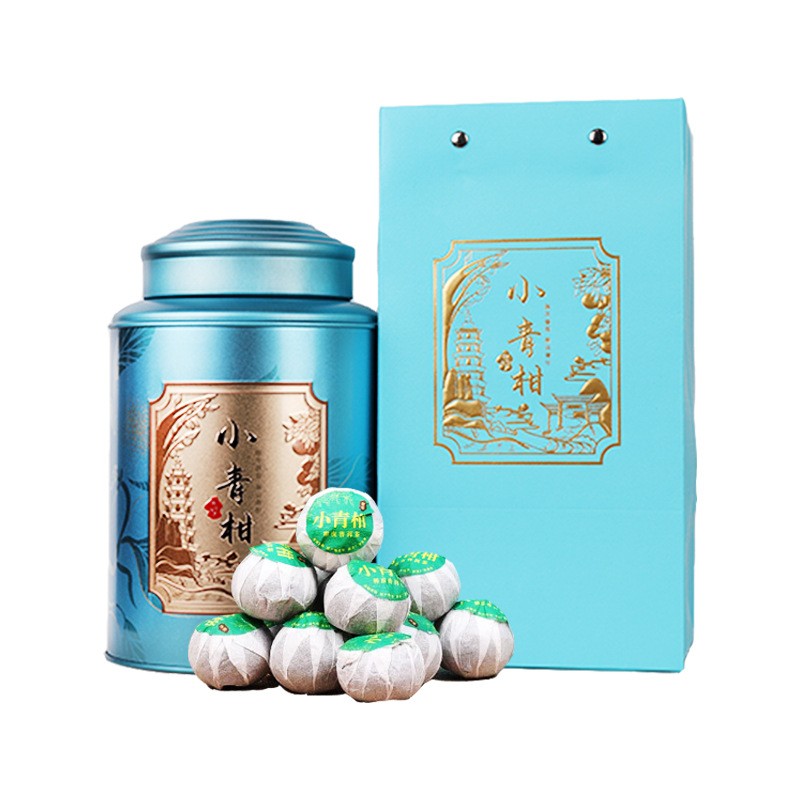 批发小青柑普洱茶 新会老树柑桔普茶5年宫廷陈皮普洱熟茶散装500g图4