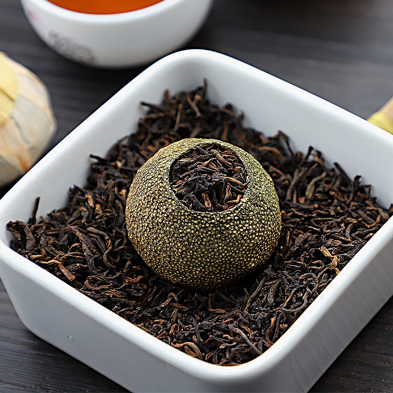 汇陈新会特产小青柑云南普洱小青柑熟茶茶叶散装500g图4