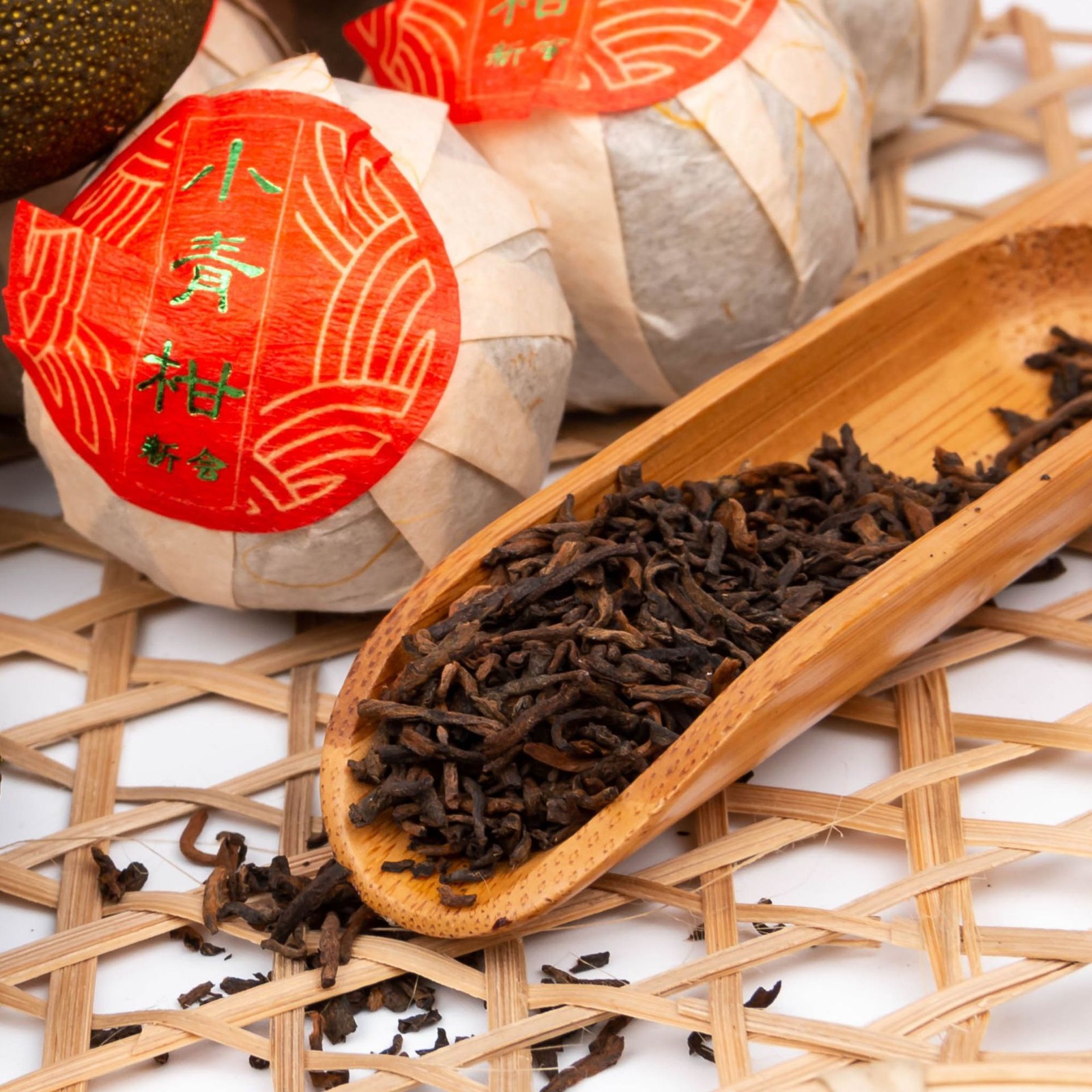 新会小青柑陈皮普洱茶正宗广东新会柑普茶礼盒罐装批发小青柑图5