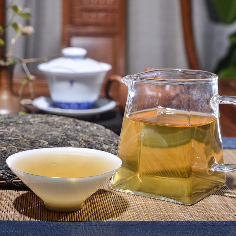 普洱茶生茶饼茶 越陈越香七子饼普洱生茶饼357g 普洱生茶 茶饼图3