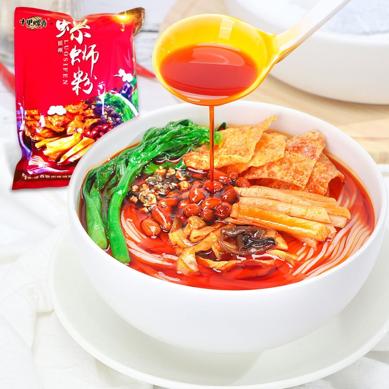 十里螺香螺蛳粉批发300g袋装广西柳州特色美食螺丝粉配料螺狮粉图3