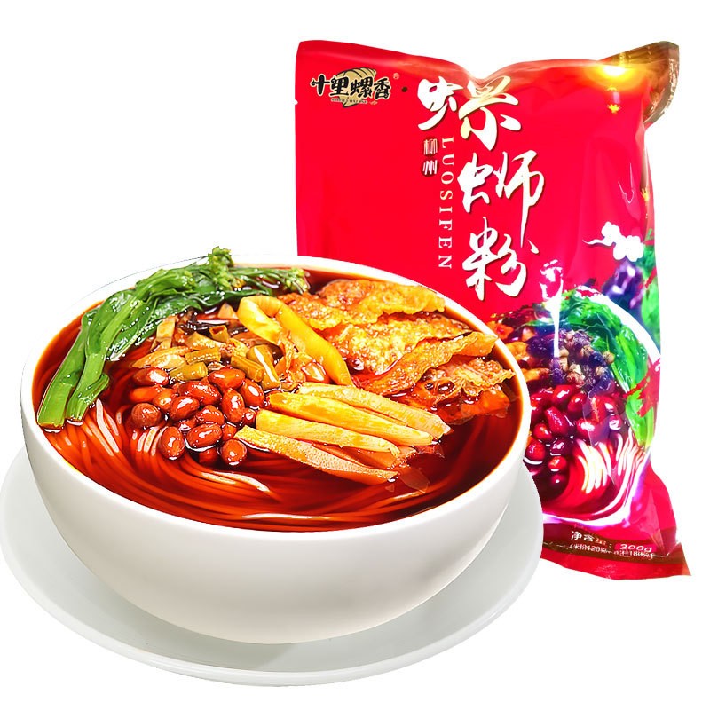 十里螺香螺蛳粉300g*5袋螺狮粉广西柳州螺丝粉螺蛳粉过桥米线图4
