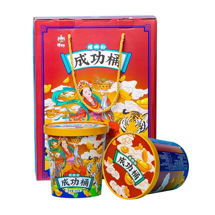 螺富婆柳州螺蛳粉冲泡型*6桶装螺丝粉正宗广西特产酸辣速食礼盒装图5
