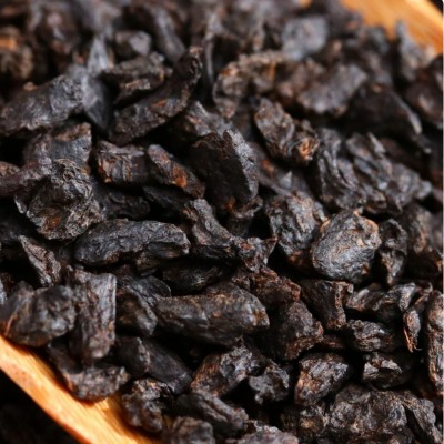 厂价批发云南普洱茶勐海大树茶叶茶化石 500克熟茶茉莉花味碎银子