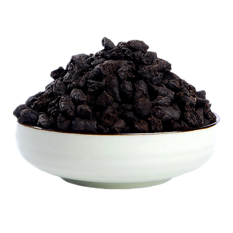 厂价批发云南普洱茶勐海大树茶叶茶化石 500克熟茶茉莉花味碎银子图4