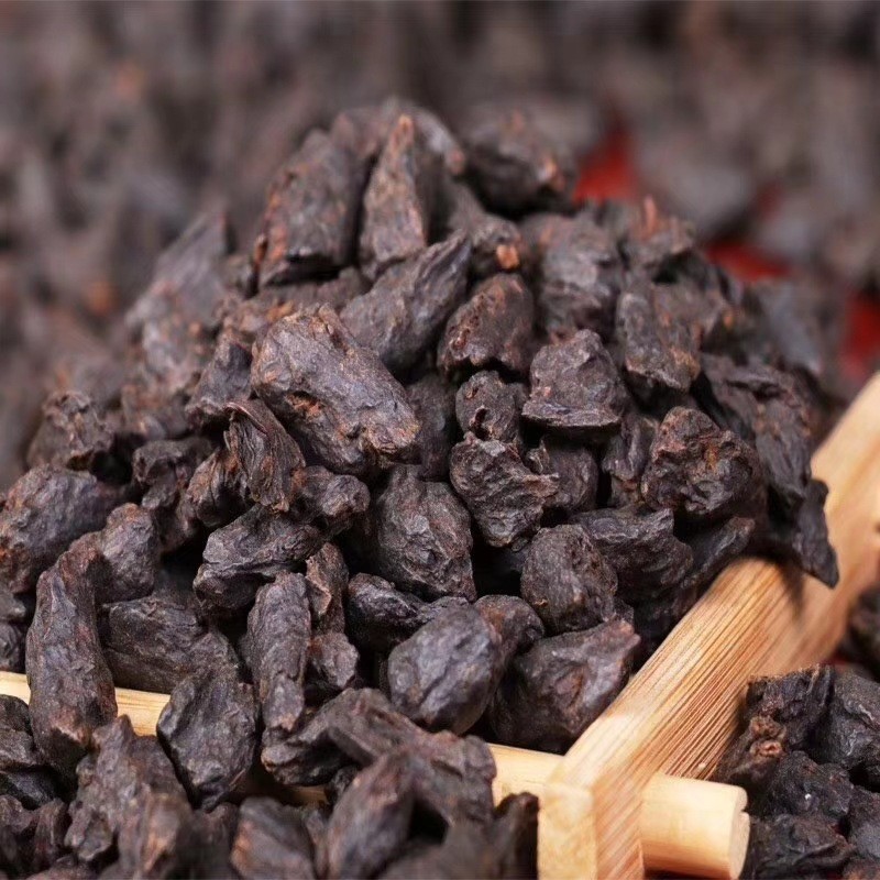 厂价批发云南普洱茶勐海大树茶叶茶化石 500克熟茶茉莉花味碎银子图5