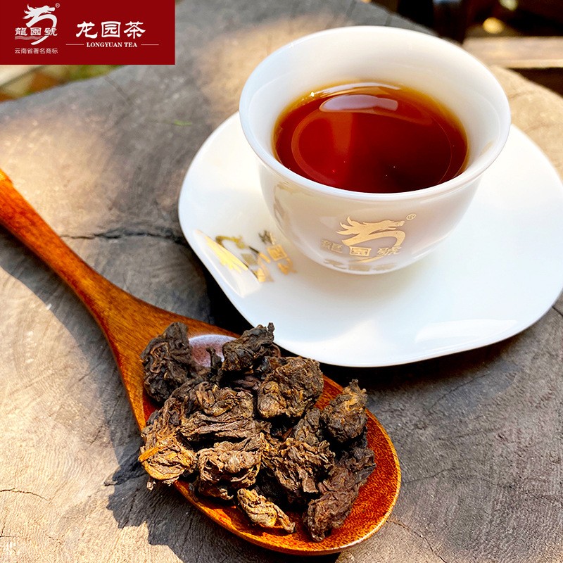 云南老茶头普洱茶 龙园号迷你礼盒小罐装老茶头 熟茶 100g图5