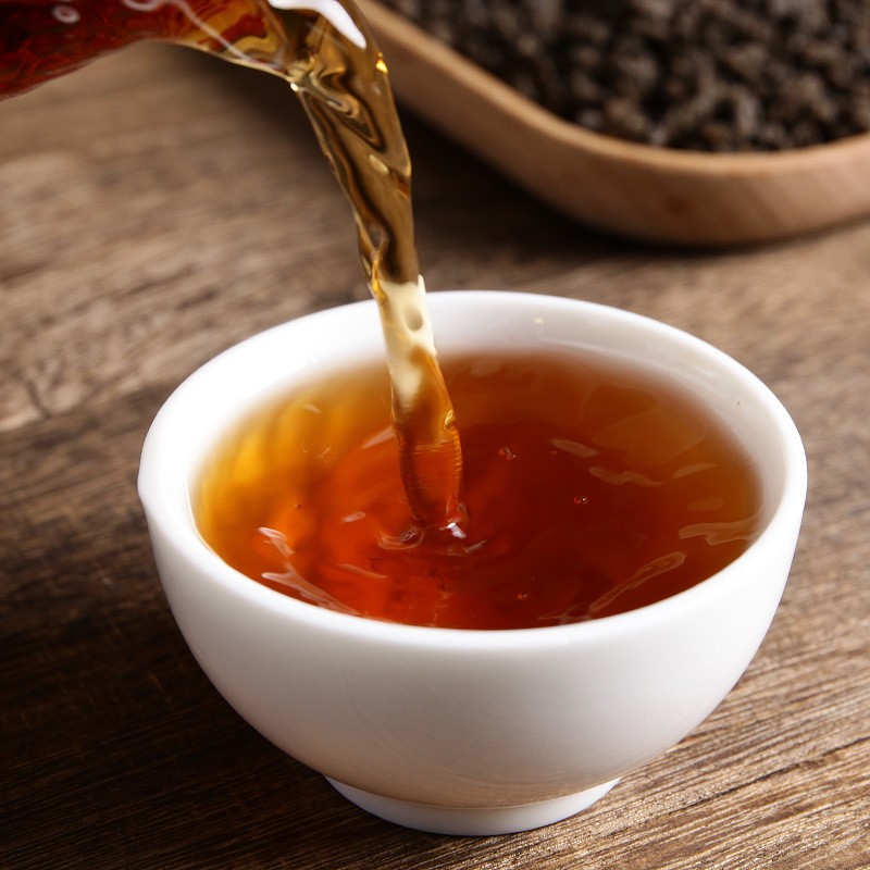 批发云南普洱茶 09勐海熟茶 糯香茶化石 碎银子500克罐装 伴图3