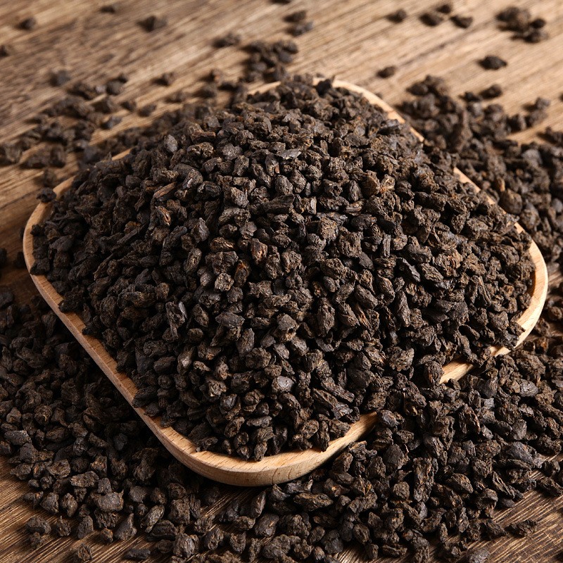 批发云南普洱茶 09勐海熟茶 糯香茶化石 碎银子500克罐装 伴图2