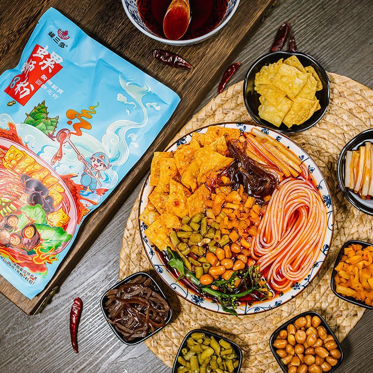 螺三多304g袋装柳州螺狮粉酸辣粉速食米粉方便面柳州味螺蛳粉批发图2