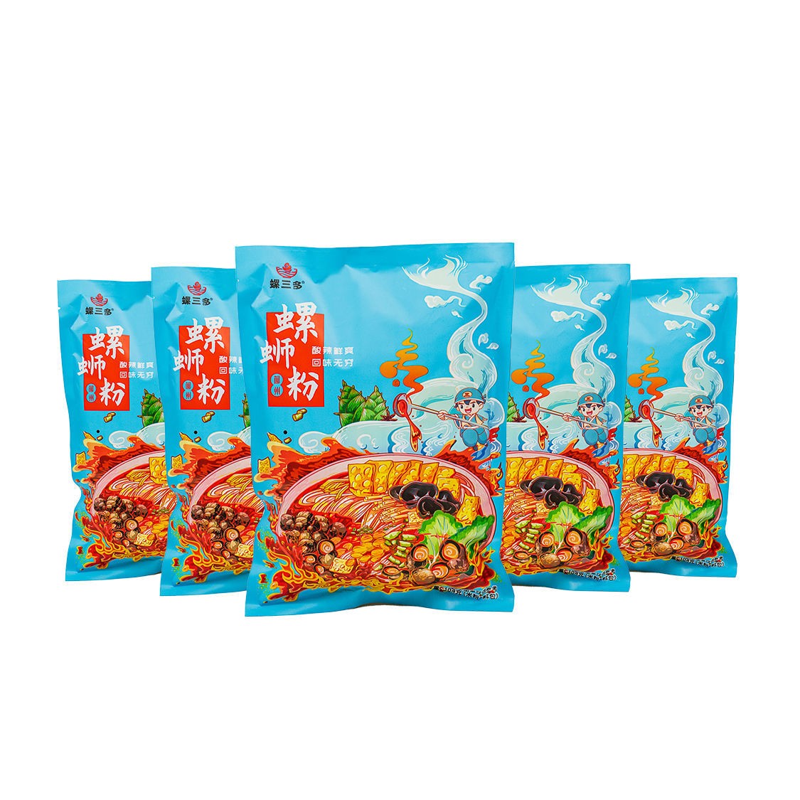 螺三多304g袋装柳州螺狮粉酸辣粉速食米粉方便面柳州味螺蛳粉批发图5
