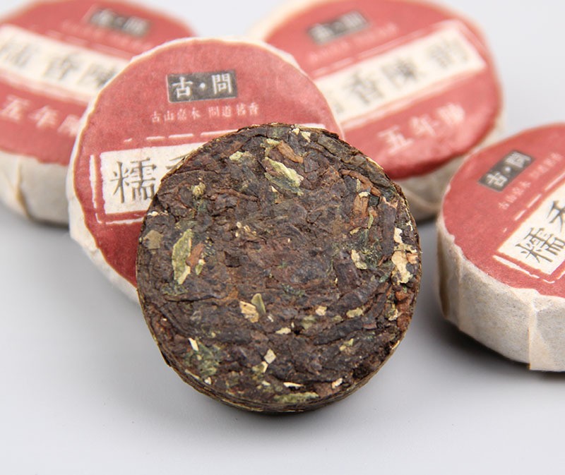 批发五年陈普洱 糯香陈韵 糯米香普洱茶 普洱茶熟茶小沱茶500g图2