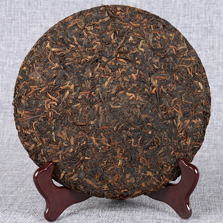 云南普洱茶 冰岛古树 2010年 普洱熟饼 茶饼 普洱饼茶 黑茶 熟茶图3