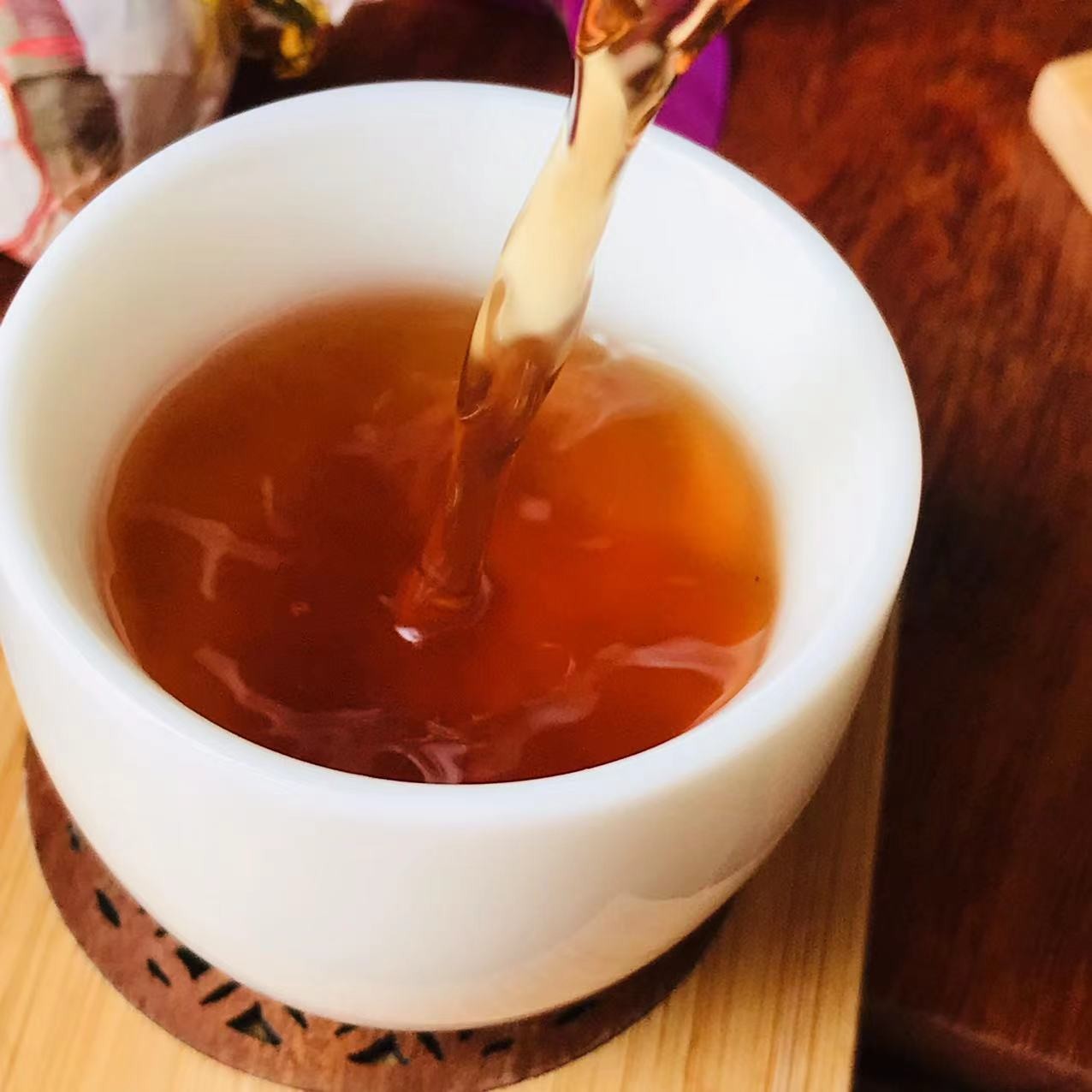 云南普洱茶 勐海迷你小沱茶 保塘龙珠熟普 龙珠熟茶1斤图4