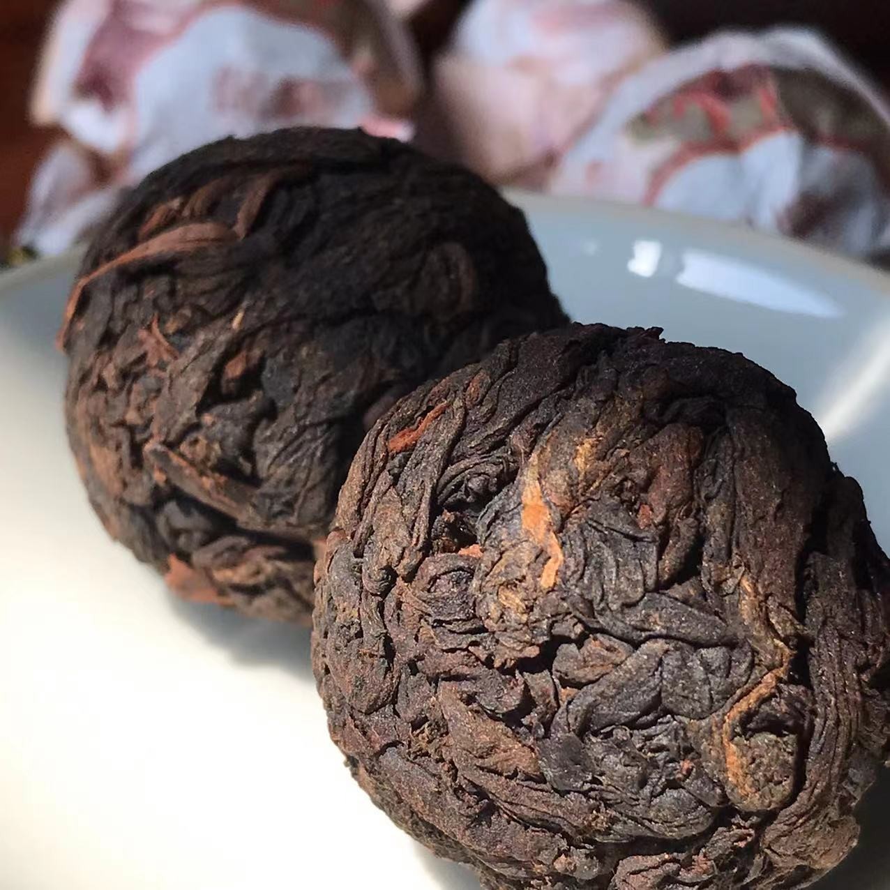 云南普洱茶 勐海迷你小沱茶 保塘龙珠熟普 龙珠熟茶1斤图2
