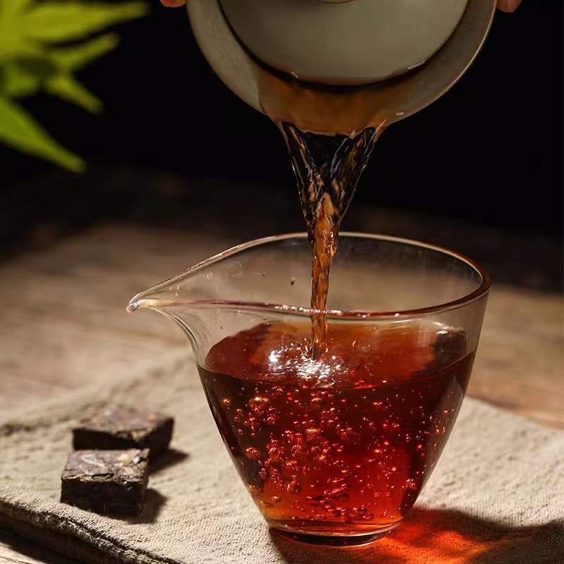糯米香陈年普洱熟茶小沱茶特级浓香型小方砖宫廷一斤图3