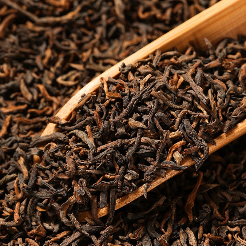 【2013年金芽熟茶】茶厂直供普洱茶熟茶金芽熟茶宫廷熟散茶500g装图3