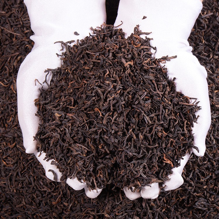 润秀茶业云南茶叶普洱茶熟茶散茶布朗山小青柑原料批发可压饼