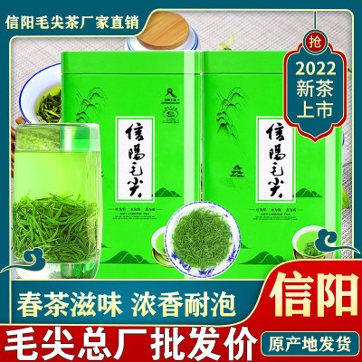 批发茶叶信阳毛尖2022新茶雨前春茶浓香耐泡高山绿茶手工春茶500g