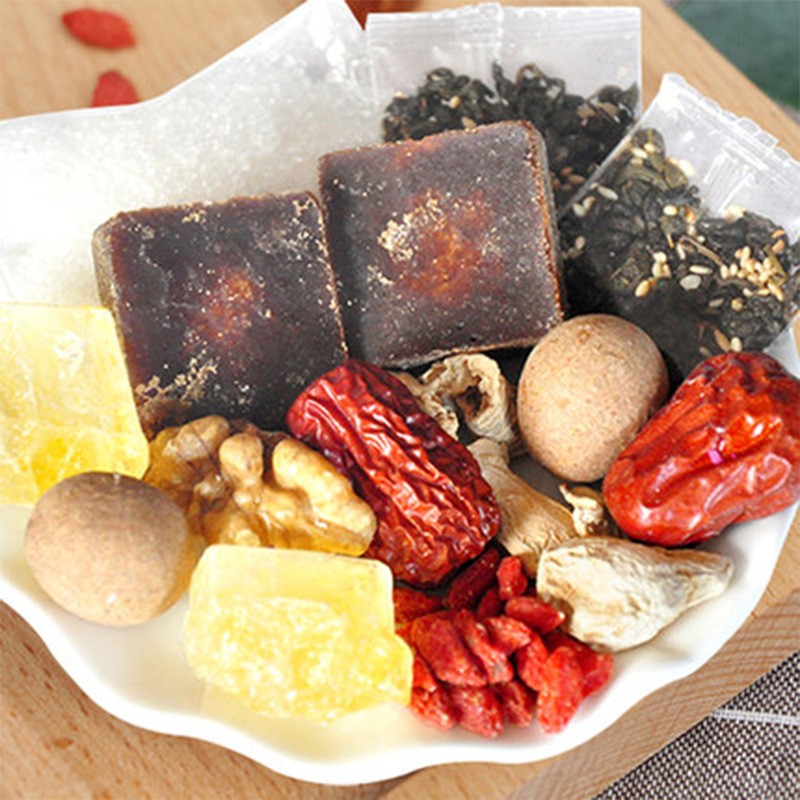 宁夏枸杞盖碗茶江南好姜母红糖八宝茶配玫瑰酱红枣桂圆花草茶480g图4