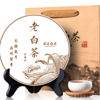 批发福鼎白茶老白茶陈年白茶茶饼寿眉自然陈化福鼎白茶茶饼350g