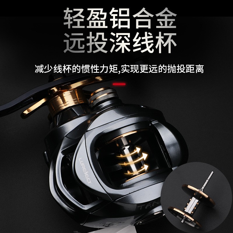 路派坦克远投打黑水滴轮金属框架雷强巨物鱼线轮6.3速海钓雷强轮