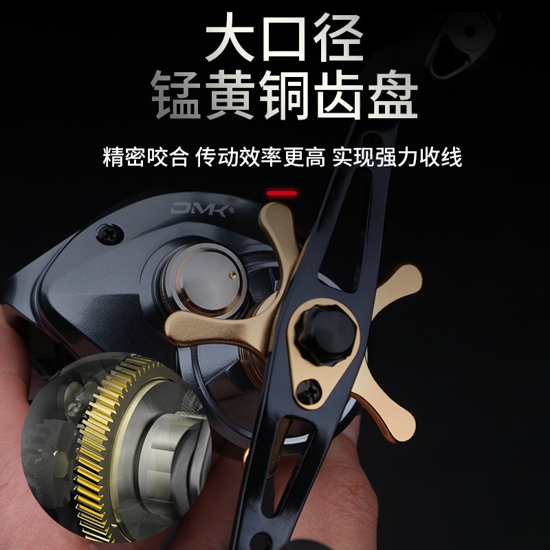 路派坦克远投打黑水滴轮金属框架雷强巨物鱼线轮6.3速海钓雷强轮图4