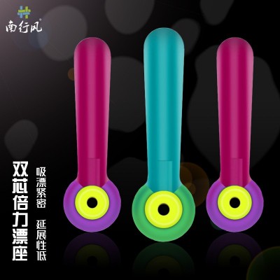 南行风硅胶双芯硅胶倍力玫红透明休闲黑坑竞技台钓小配件防缠漂座