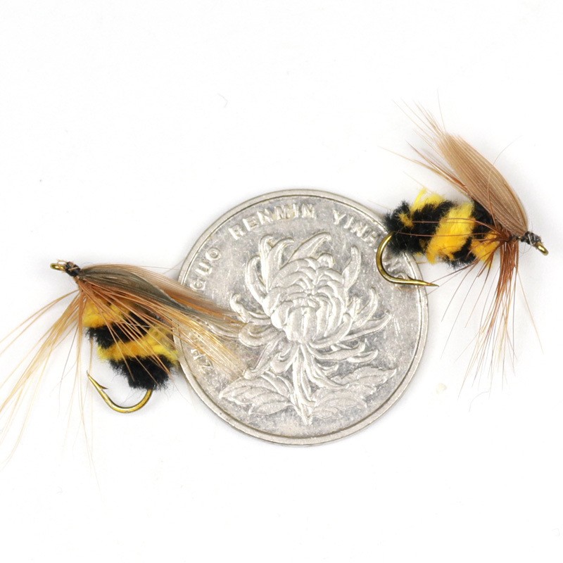 仿生蜜蜂鱼饵 飞蝇饵 飞钓毛钩 厂家供货 Bee Fly图4