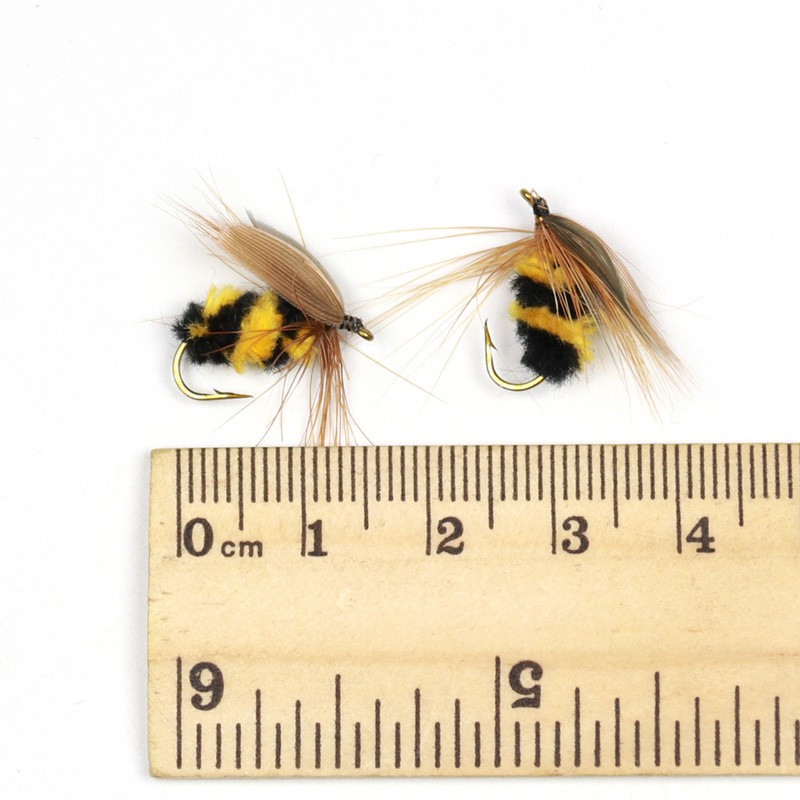 仿生蜜蜂鱼饵 飞蝇饵 飞钓毛钩 厂家供货 Bee Fly图3