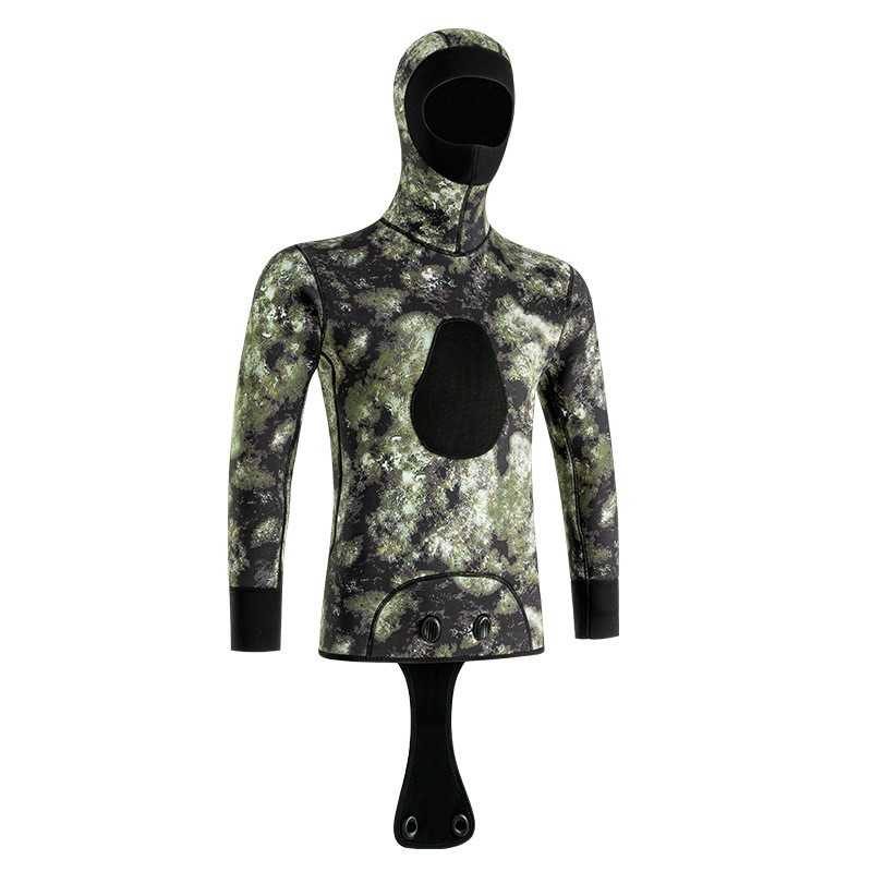 现货潜水服男专业深潜保暖潜水衣防寒3~5MM连体自由浮潜渔猎服女图2