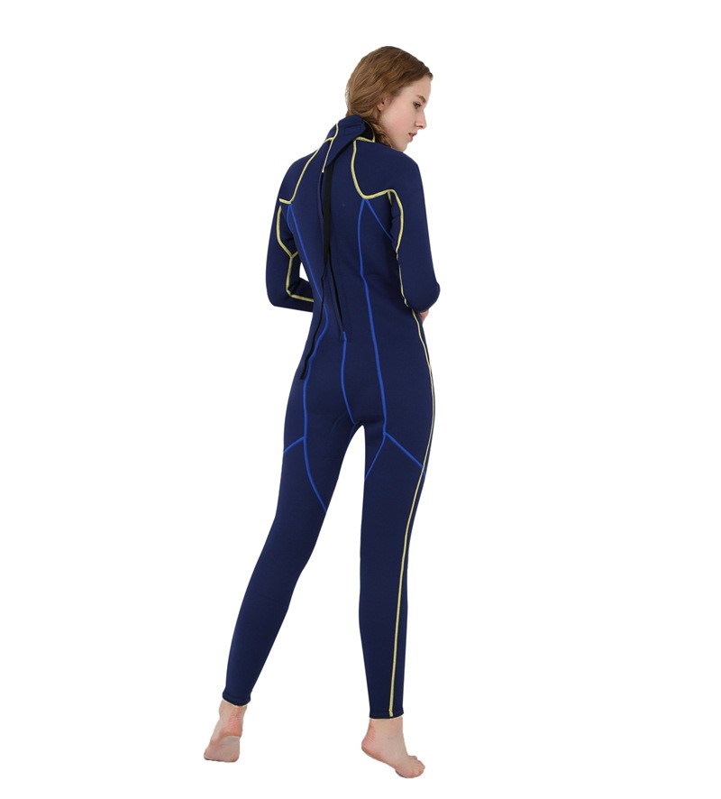 3MM韩版防晒连体潜水服海上用品冲浪衣连体潜水衣 女图5
