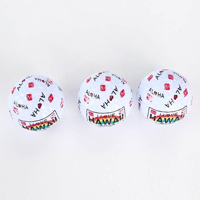 2019新款高尔夫整球印刷练习球 GOLFBALL 夜光高尔夫练习球图3