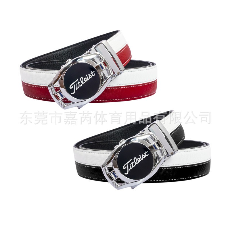高尔夫牛皮腰带运动休闲简约裤腰带golfbelt鳄鱼弹力pm99golf皮带图3