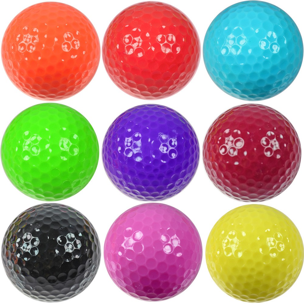 高尔夫练习球 双层高尔夫球 彩色礼品球练习场用球 Golf Ball