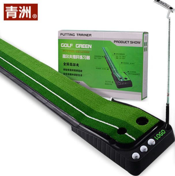 青洲 高尔夫练习器 亚马逊室内高尔夫草坪器golf塑胶迷你推杆训练图2