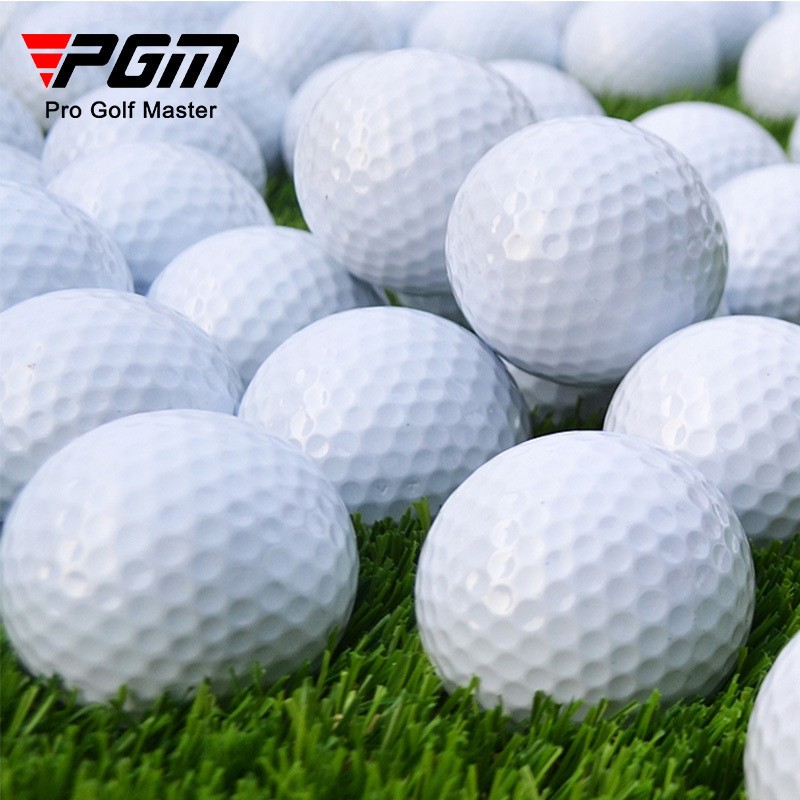 青洲 高尔夫球 GOLF高尔夫用品练习场练习球 双层空白 可印LOGO