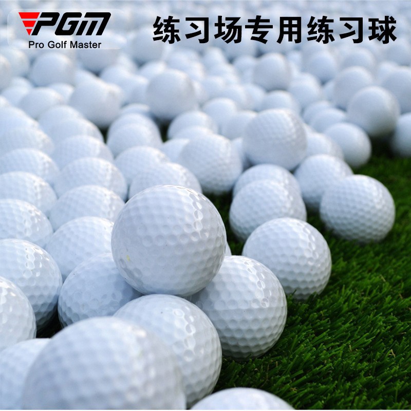 青洲 高尔夫球 GOLF高尔夫用品练习场练习球 双层空白 可印LOGO图2