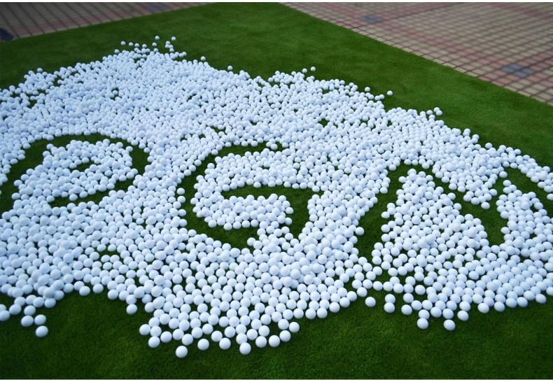 青洲 高尔夫球 GOLF高尔夫用品练习场练习球 双层空白 可印LOGO图3