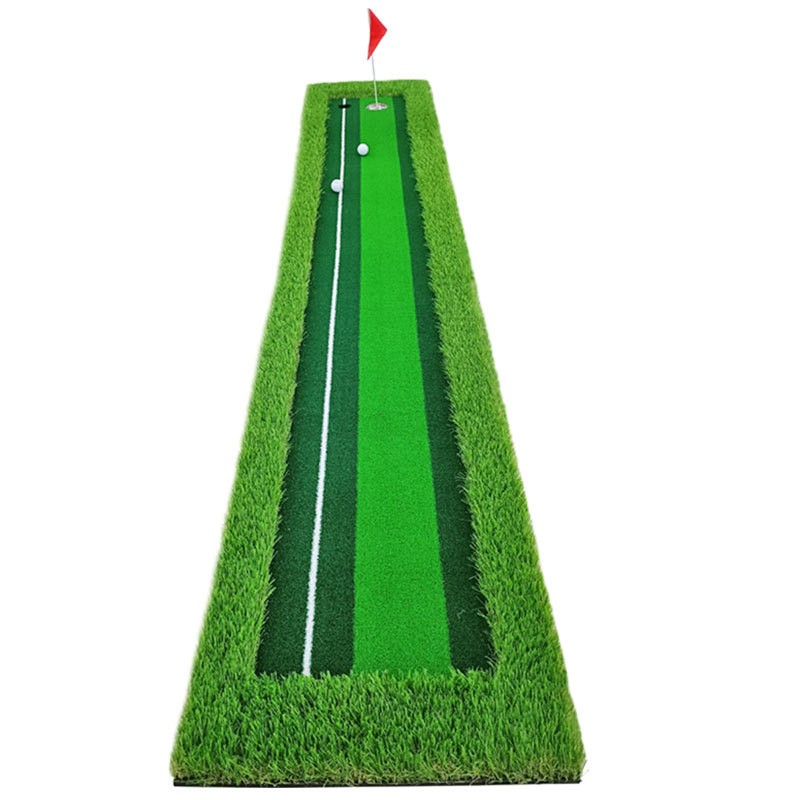 高尔夫推杆练习器模拟室内果岭个人练习毯轨道golf用品 打击垫