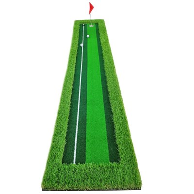 高尔夫推杆练习器模拟室内果岭个人练习毯轨道golf用品 打击垫