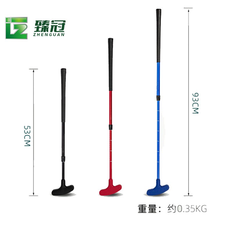 厂家高尔夫可伸缩推杆 可调节儿童成人双面球杆 golf练习用品图2