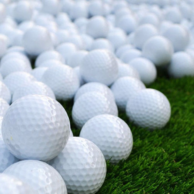 厂家供应 高尔夫球 GOLF高尔夫练习球 双层 空白 可印刷LOGO图2