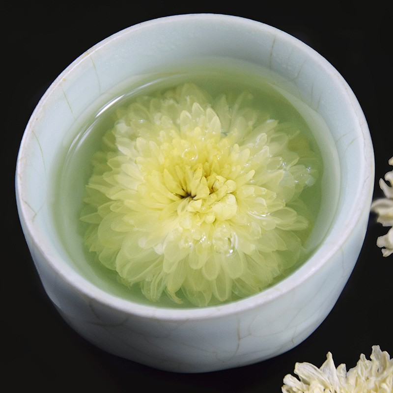七月菊散装批发500g 新花 黄山白菊花七月大板花源产地非黄山贡菊图3