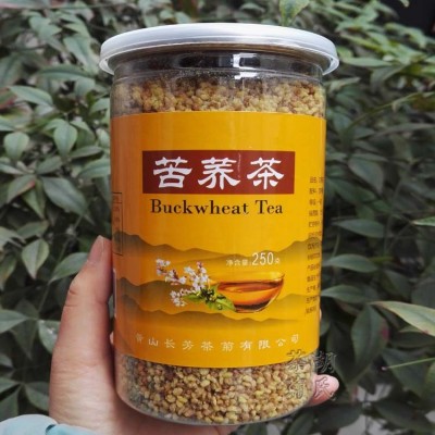 草头芳黄苦荞茶罐装批发四川大凉山黑苦荞茶荞麦香型苦荞米黑珍珠
