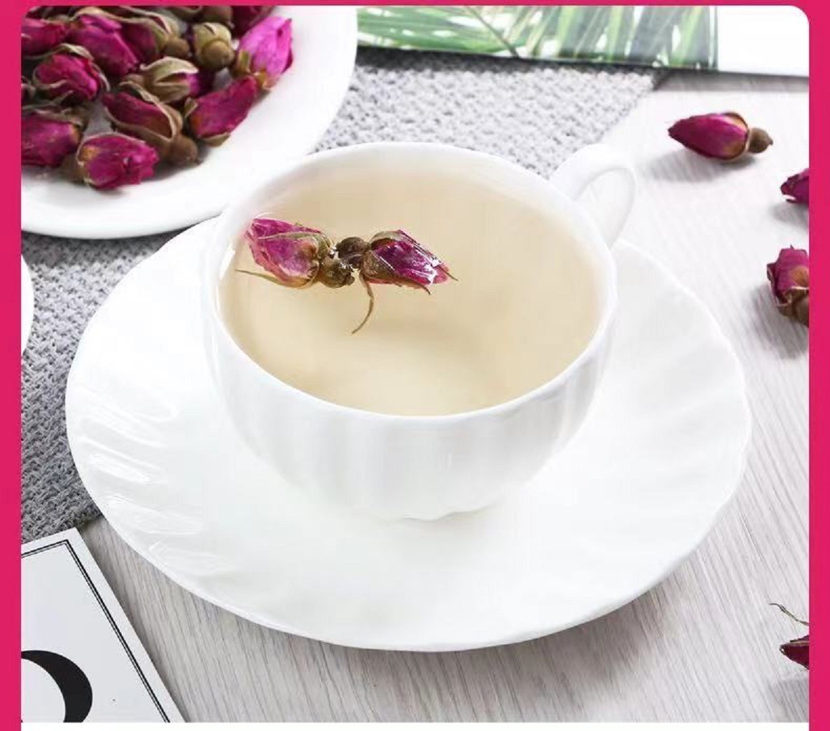 云南金边玫瑰花茶 杞老头金边玫瑰50g/罐图4