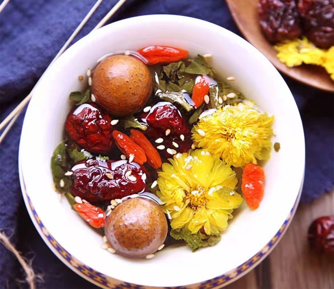 玫瑰八宝茶礼盒 杞老头竹韵840g/盒图3