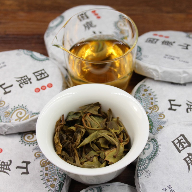 困鹿山普洱茶生饼茶100克g小饼10饼整提笋壳云南茶叶批发无量山图4
