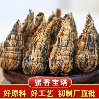 2022年春茶云南滇红茶凤庆工艺 蜜香型滇红宝塔红茶500克散装茶叶