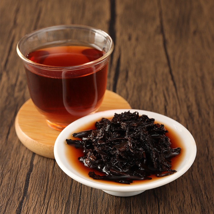 云南普洱茶叶 勐海陈韵 普洱茶饼 熟茶 357克七子饼茶 陈茶 批发图4